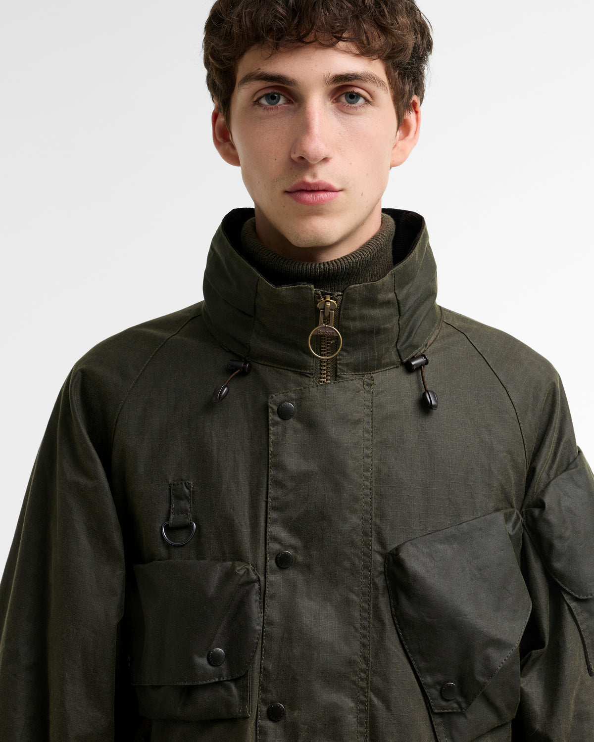 Barbour x Norbit Ripstop Waxed Jacket - Archive Olive