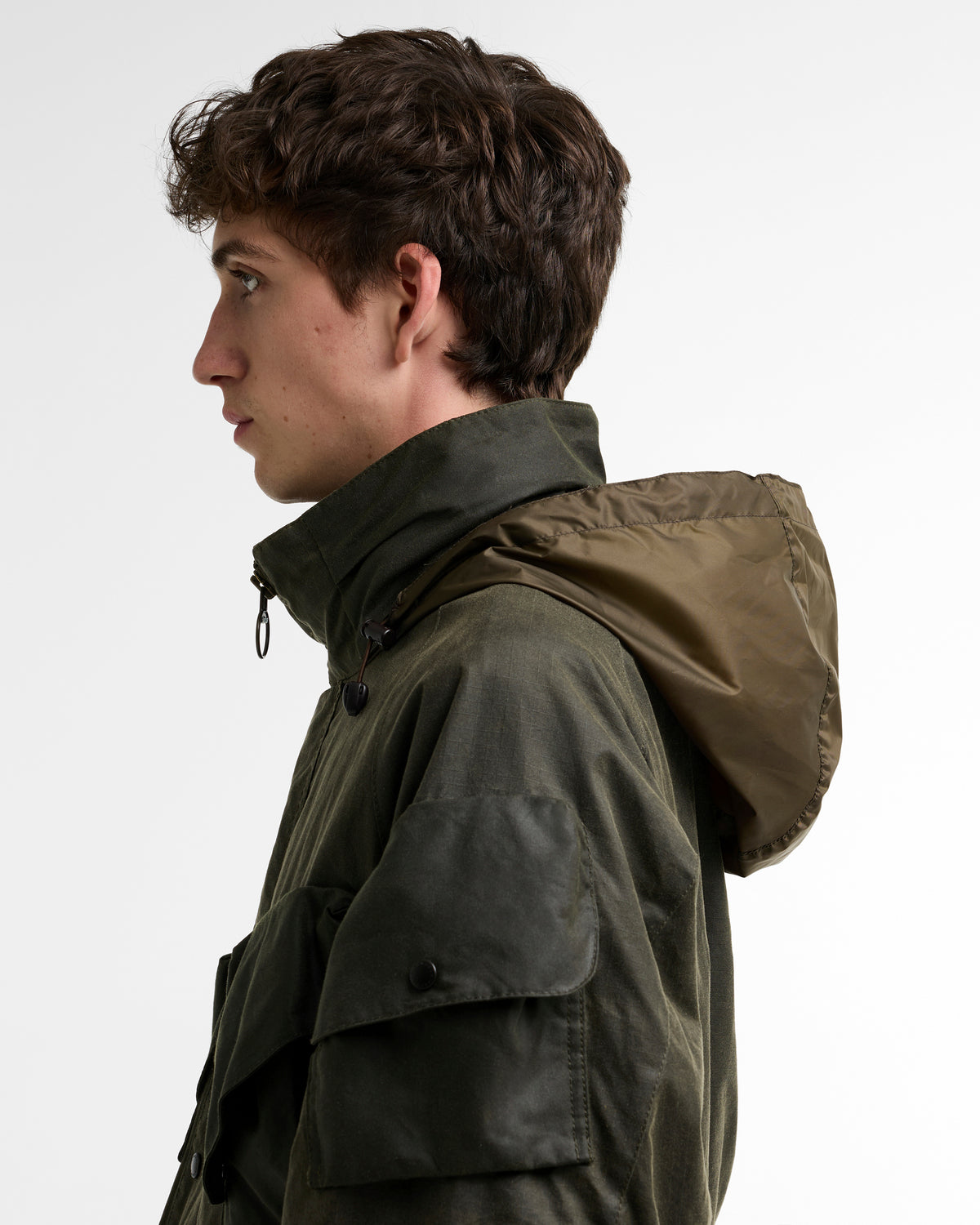 Barbour x Norbit Ripstop Waxed Jacket - Archive Olive