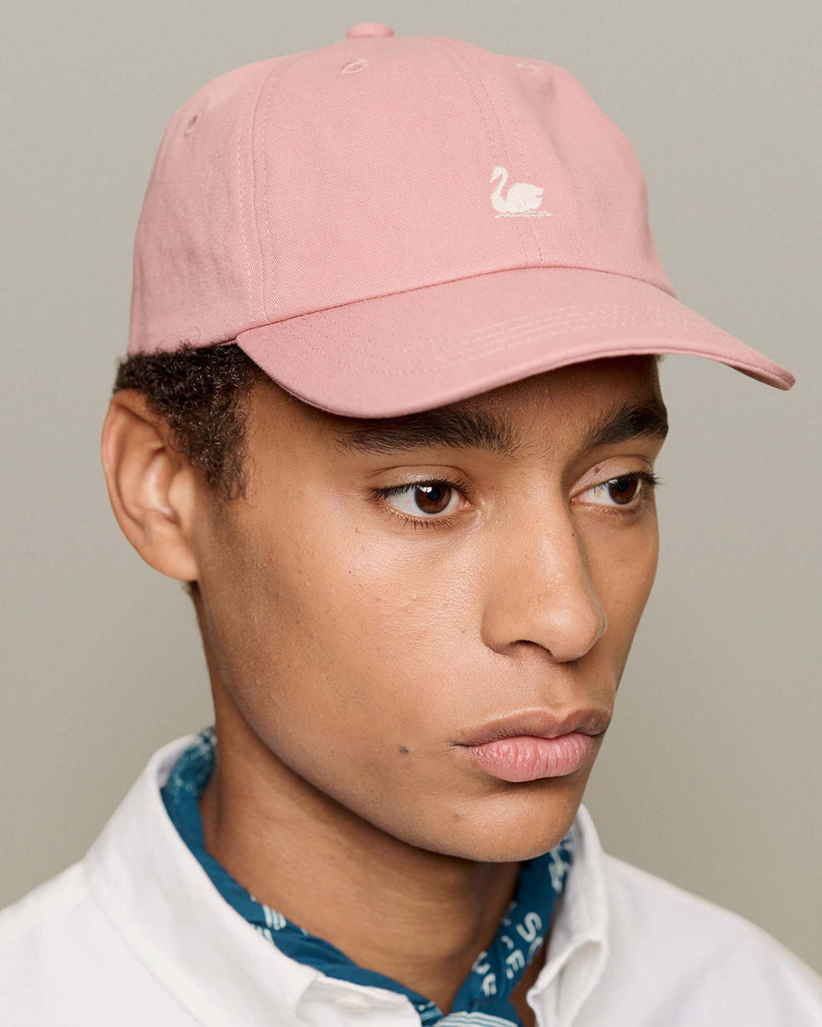 Merz b. Schwanen CAP01 Swan Logo Cap - Rosewood / Nature | Merz b. Schwanen Hats | Jeanstore