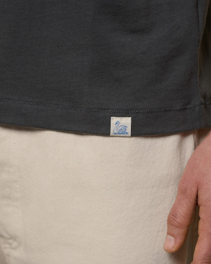 Merz b. Schwanen PIMATEE01 4.1oz Soft Pima Cotton Relaxed Tee - Concrete