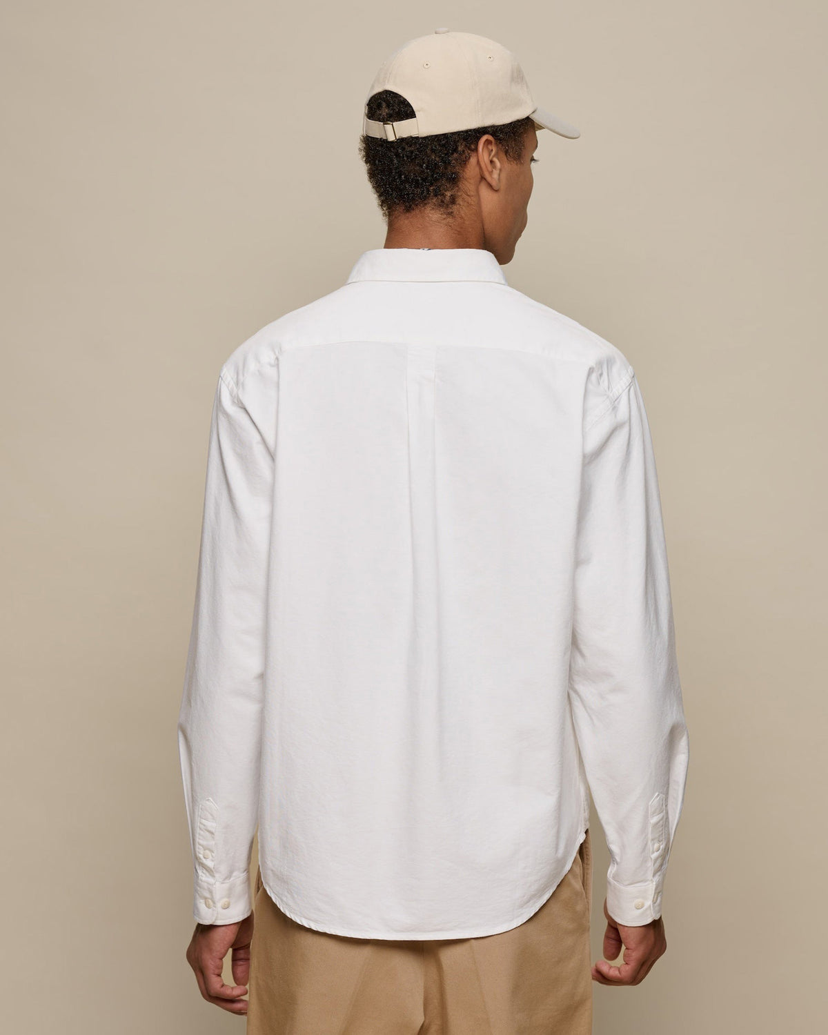 Merz b. Schwanen SHIRT19OX Button-Down Oxford Shirt - White