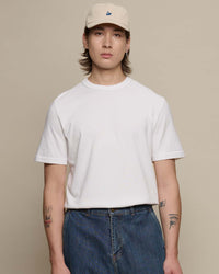 Merz b. Schwanen TEE03 7.4oz Authentic Jersey Relaxed Tee - Crisp White | Merz b. Schwanen T Shirts | Jeanstore