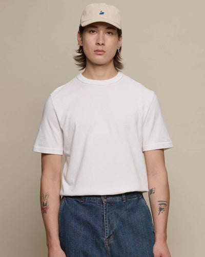 Merz b. Schwanen TEE03 7.4oz Authentic Jersey Relaxed Tee - Crisp White | Merz b. Schwanen T Shirts | Jeanstore