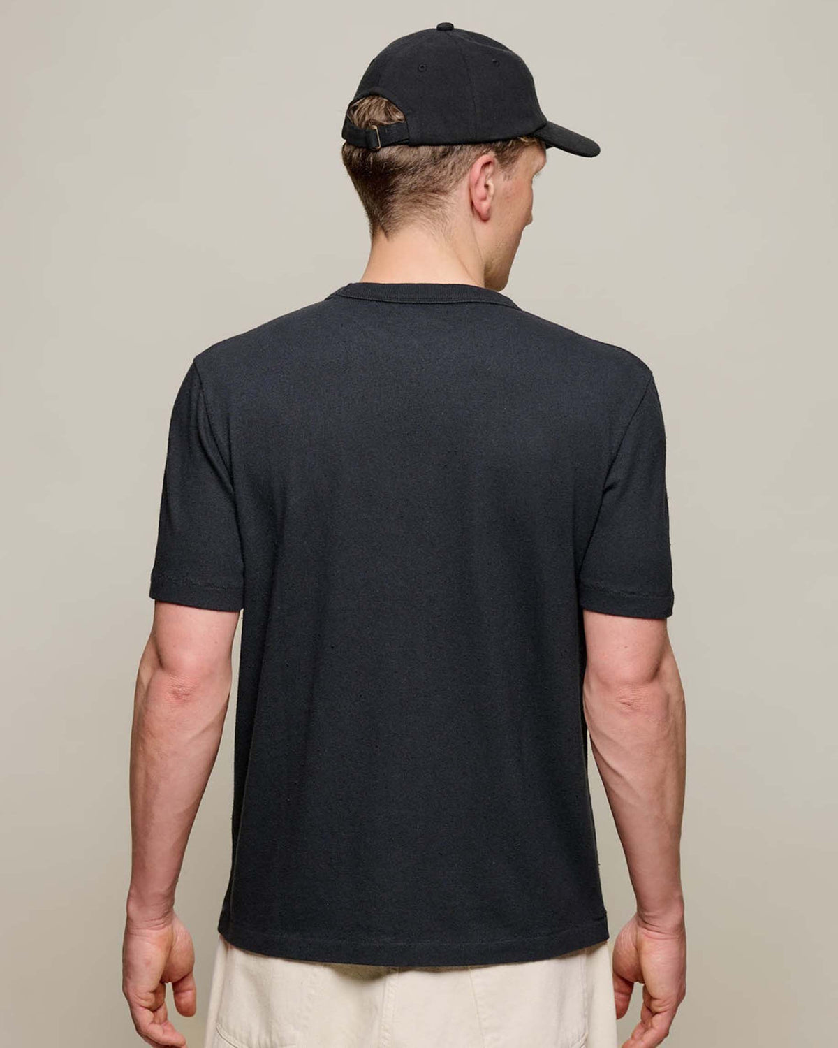Merz b. Schwanen TEE03 7.4oz Authentic Jersey Relaxed Tee - Deep Black | Merz b. Schwanen T Shirts | Jeanstore