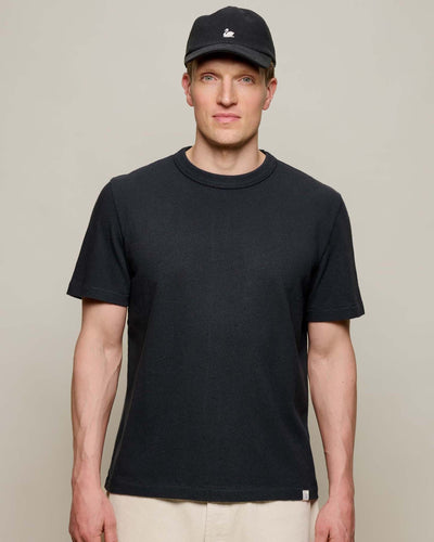 Merz b. Schwanen TEE03 7.4oz Authentic Jersey Relaxed Tee - Deep Black | Merz b. Schwanen T Shirts | Jeanstore