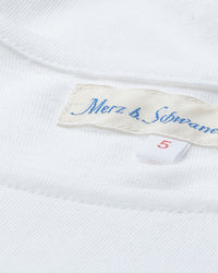 Merz b. Schwanen 114 4.6oz 1920s Loopwheeled Tee - White | Merz b. Schwanen T Shirts | JEANSTORE