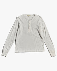 Merz b. Schwanen 102 4.6oz Loopwheeled Henley - White