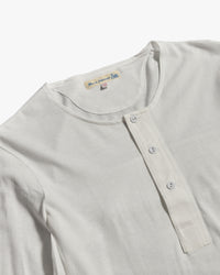 Merz b. Schwanen 102 4.6oz Loopwheeled Henley - White
