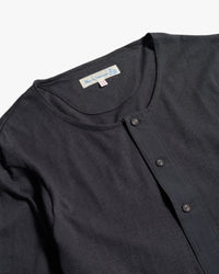 Merz b. Schwanen Originals 102 Loopwheeled Henley - Charcoal | Merz b. Schwanen T Shirts | Jeanstore