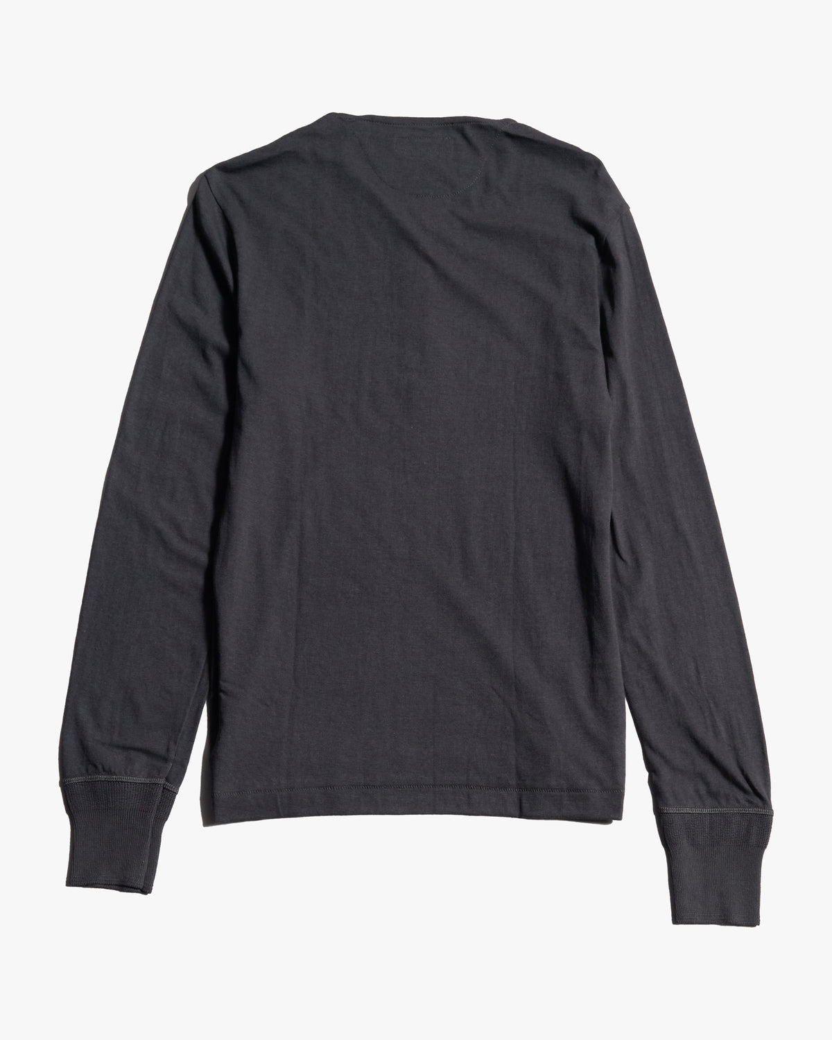 Merz b. Schwanen Originals 102 Loopwheeled Henley - Charcoal | Merz b. Schwanen T Shirts | Jeanstore