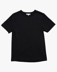 Merz b. Schwanen 215 7.2oz Classic Fit Loopwheeled Tee - Deep Black