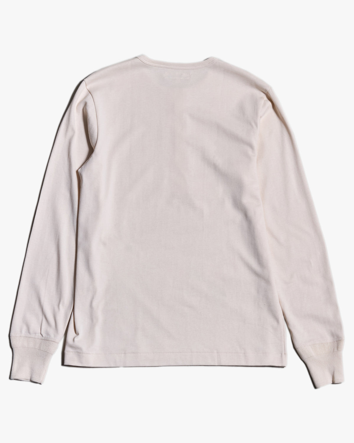 Merz b. Schwanen 2M06 6.8oz Classic Fit Sturdy Jersey L/S Henley - Nature