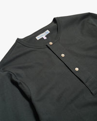 Merz b. Schwanen Good Originals 2M06 6.8oz Classic Fit Sturdy Jersey L/S Henley - Forest