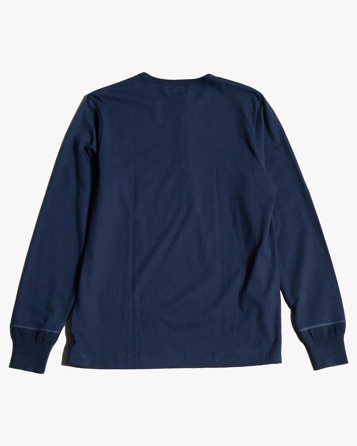 Merz b. Schwanen Originals 2M06 Classic Fit Sturdy Jersey L/S Henley - Ink Blue | Merz b. Schwanen T Shirts | Jeanstore
