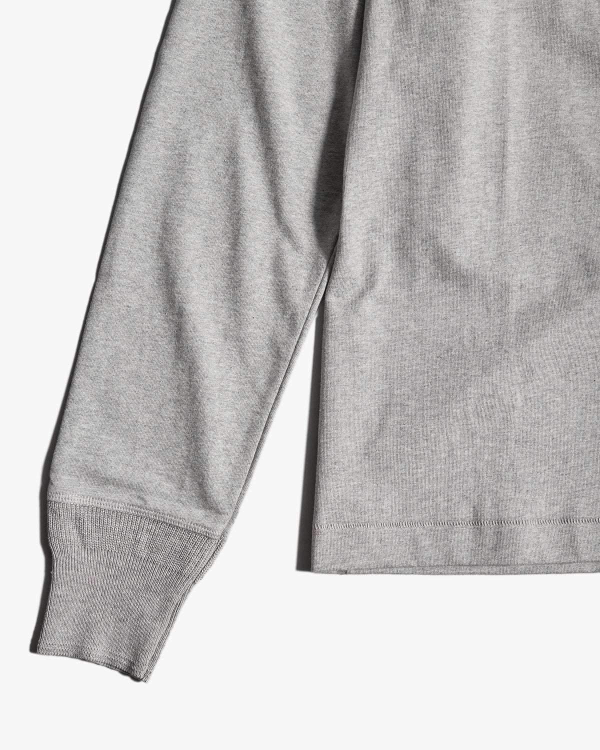 Merz b. Schwanen Originals 2M06 Classic Fit Sturdy Jersey L/S Henley - Grey Melange