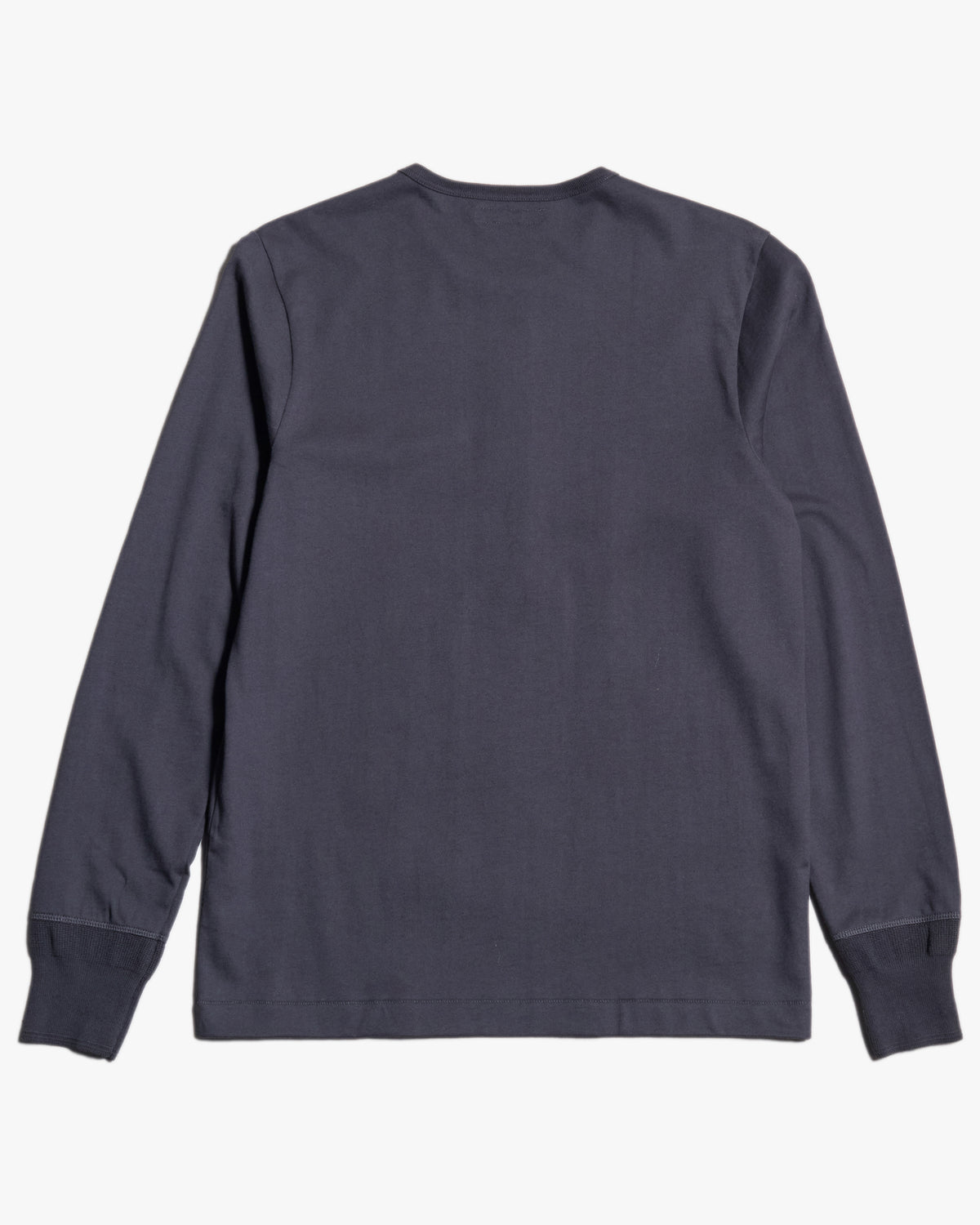 Merz b. Schwanen 2M06 6.8oz Classic Fit Sturdy Jersey L/S Henley - Charcoal | Merz b. Schwanen T Shirts | JEANSTORE