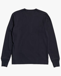 Merz b. Schwanen 2M06 6.8oz Classic Fit Sturdy Jersey L/S Henley - Deep Black