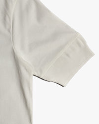 Merz b. Schwanen 2M07 6.8oz Refined S/S Henley - White
