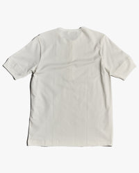 Merz b. Schwanen 2M07 6.8oz Refined S/S Henley - White