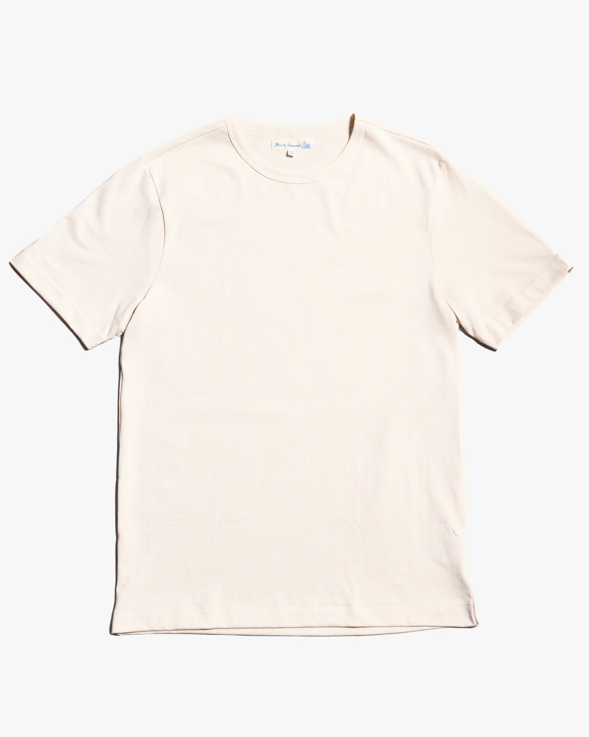 Merz b. Schwanen 2M15 6.8oz Classic Fit Sturdy Jersey Tee - Nature