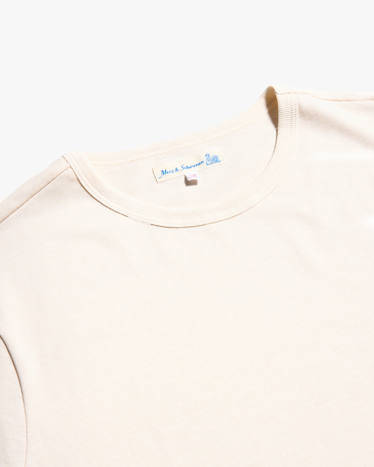 Merz b. Schwanen 2M15 6.8oz Classic Fit Sturdy Jersey Tee - Nature
