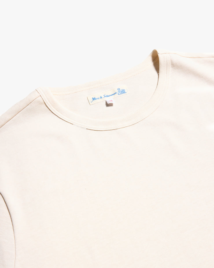 Merz b. Schwanen Good Originals 2M15 6.8oz Classic Fit Sturdy Jersey Tee - Nature