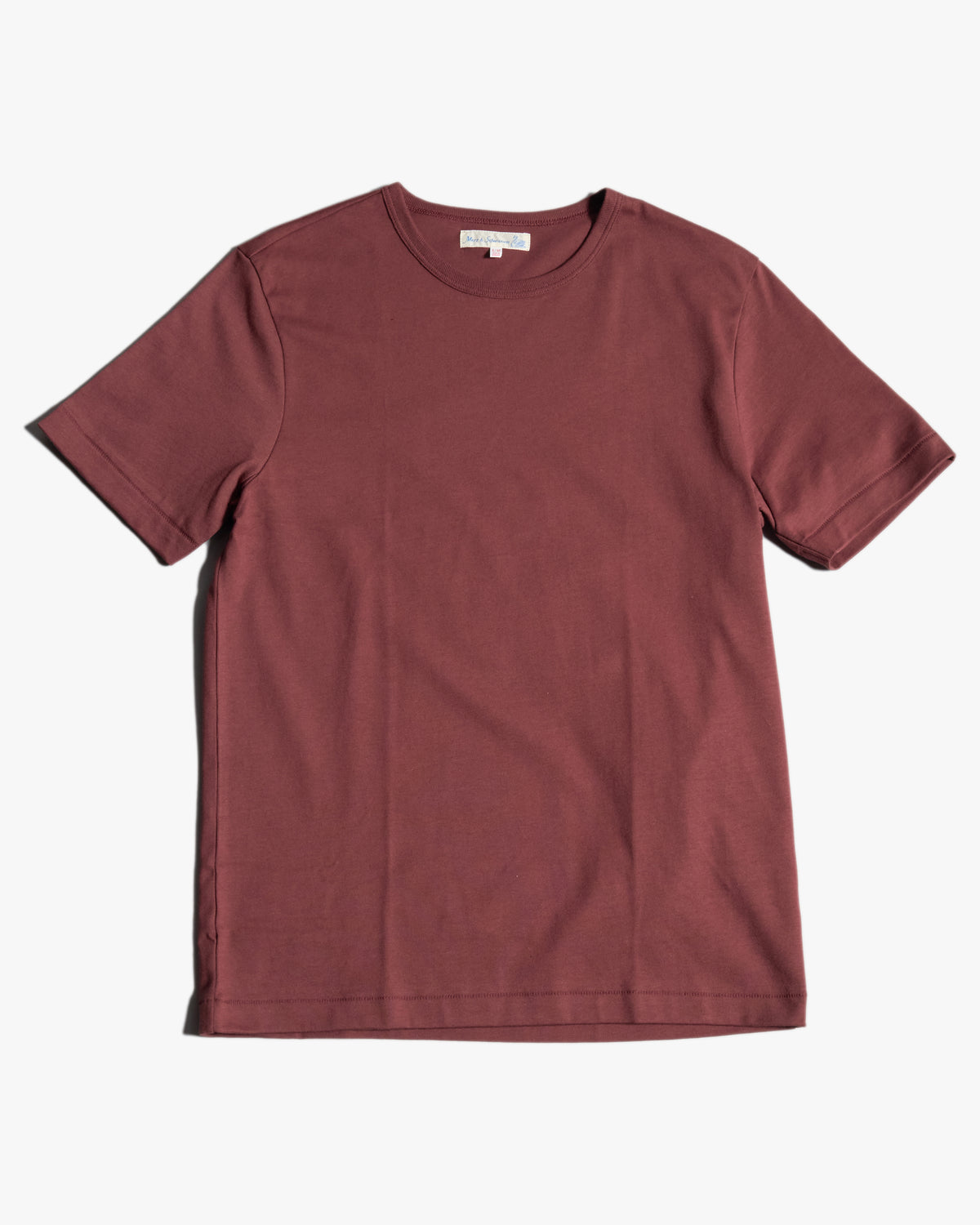 Merz b. Schwanen Originals 2M15 Classic Fit Sturdy Jersey Tee - Burgundy