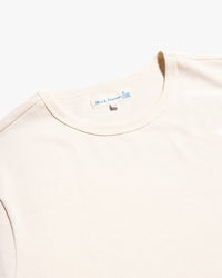 Merz b. Schwanen 2M15C Cropped Classic Fit 6.8oz Sturdy Jersey Tee - Nature