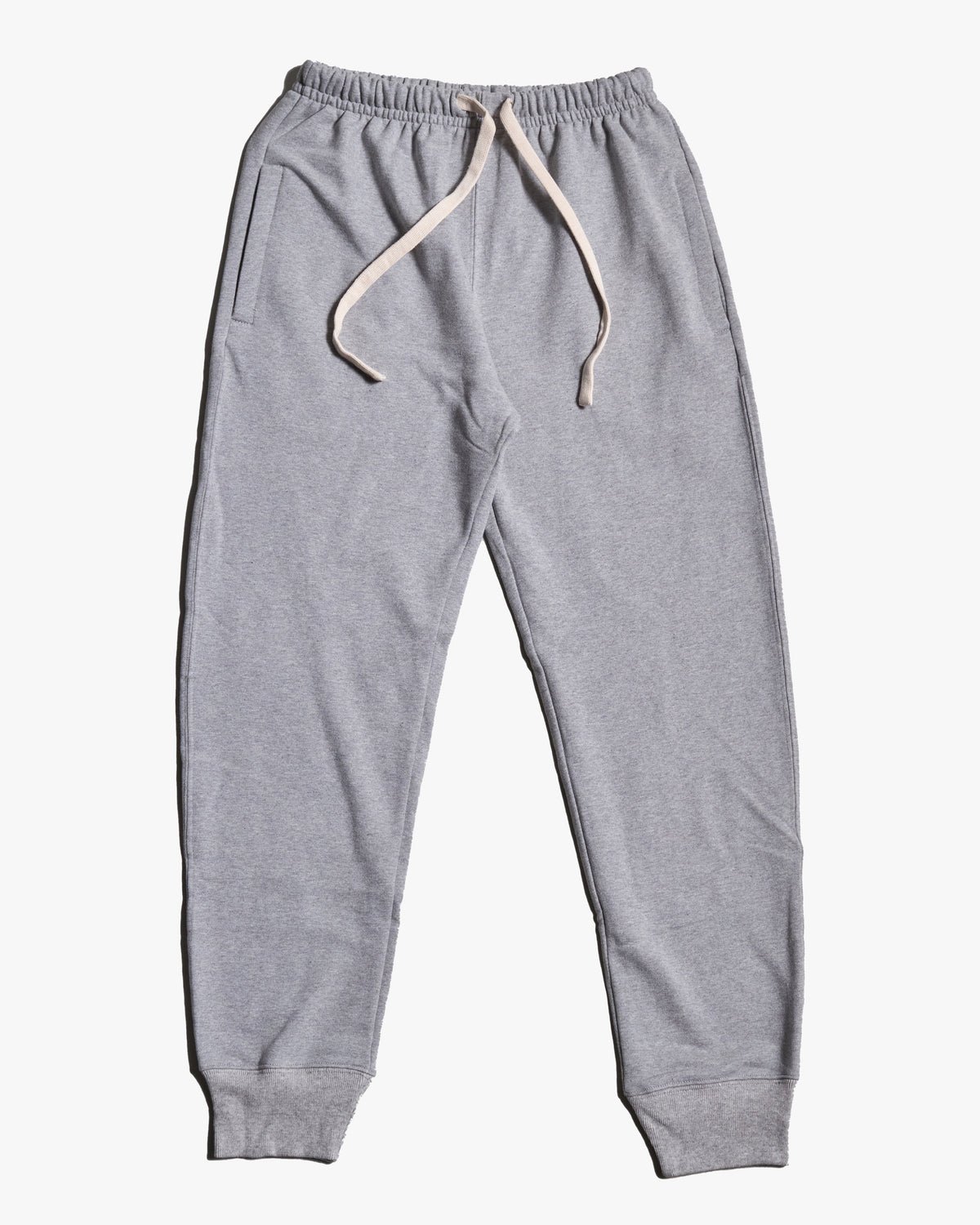 Merz b. Schwanen 359 Loopwheeled Sweat Pants - Grey Melange