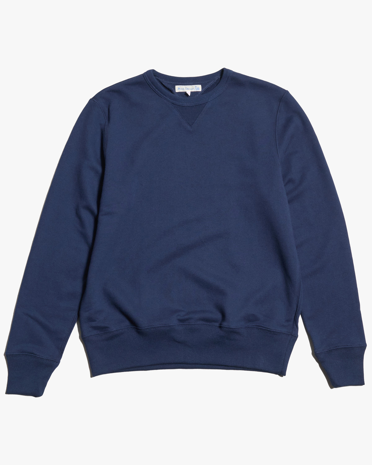 Merz b. Schwanen 3M46 10oz Vintage Loopback Fleece Sweatshirt - Ink Blue