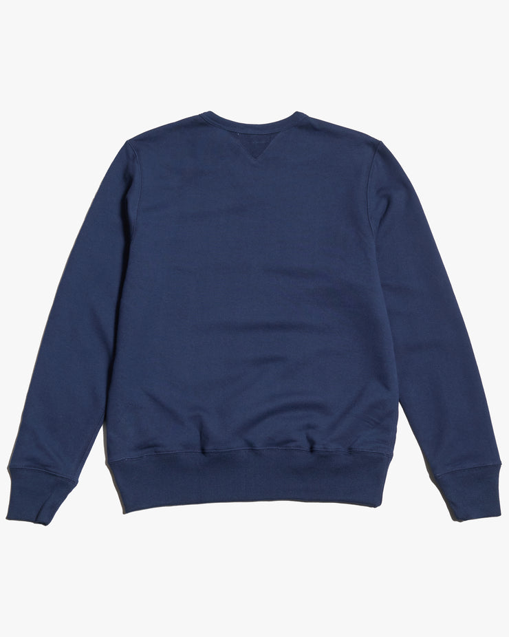 Merz b. Schwanen Good Originals 3M46 10oz Vintage Loopback Fleece Sweatshirt - Ink Blue