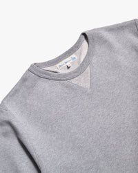 Merz b. Schwanen 3M46 10oz Vintage Loopback Fleece Sweatshirt - Grey Melange