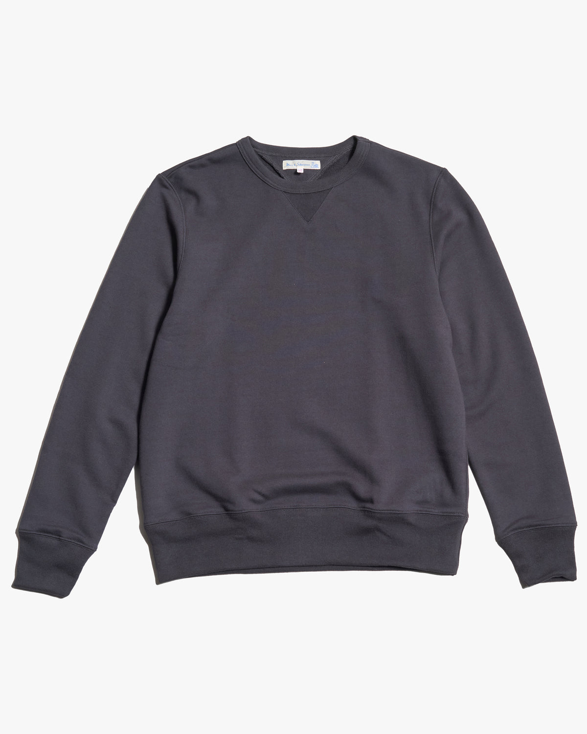Merz b. Schwanen 3M46 10oz Vintage Loopback Fleece Sweatshirt - Charcoal | Merz b. Schwanen Sweaters & Knitwear | JEANSTORE