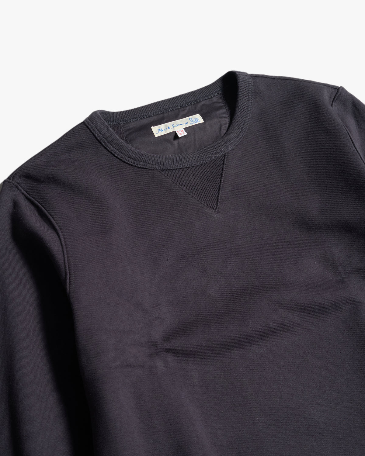 Merz b. Schwanen Originals 3S48 Classic Fit Heavyweight Sweatshirt - Dark Navy | Merz b. Schwanen Sweaters & Knitwear | Jeanstore
