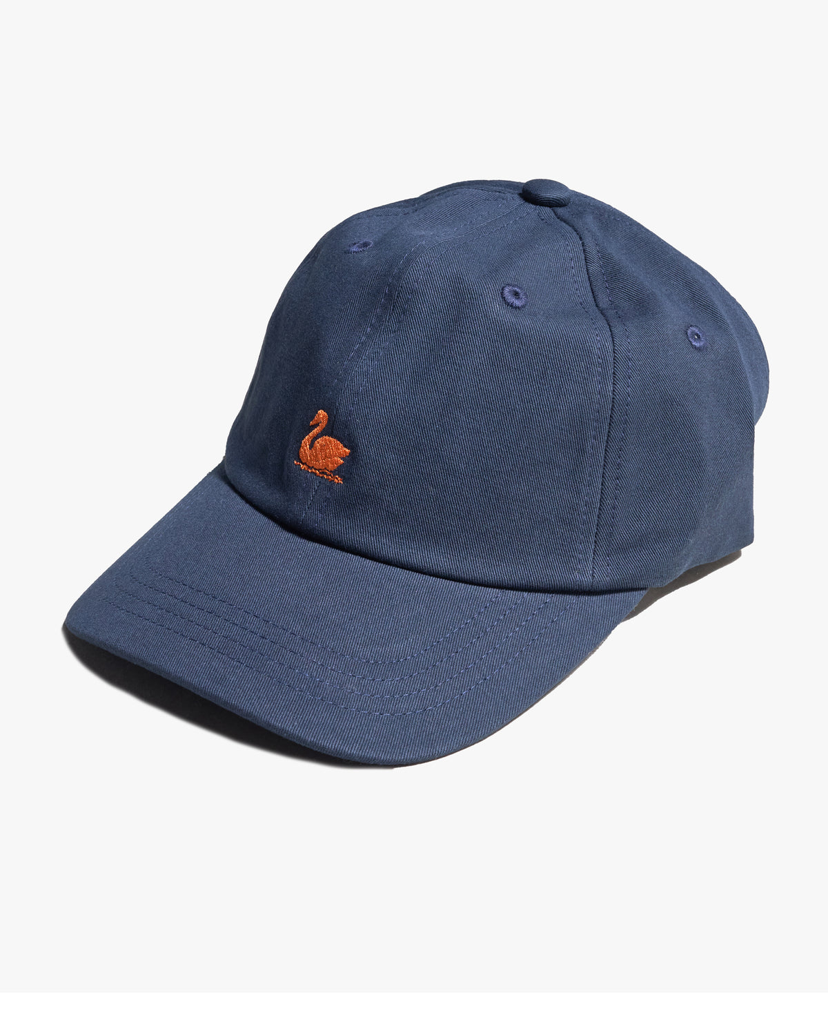 Merz b. Schwanen CAP01 Swan Logo Cap - Night Blue / Nut