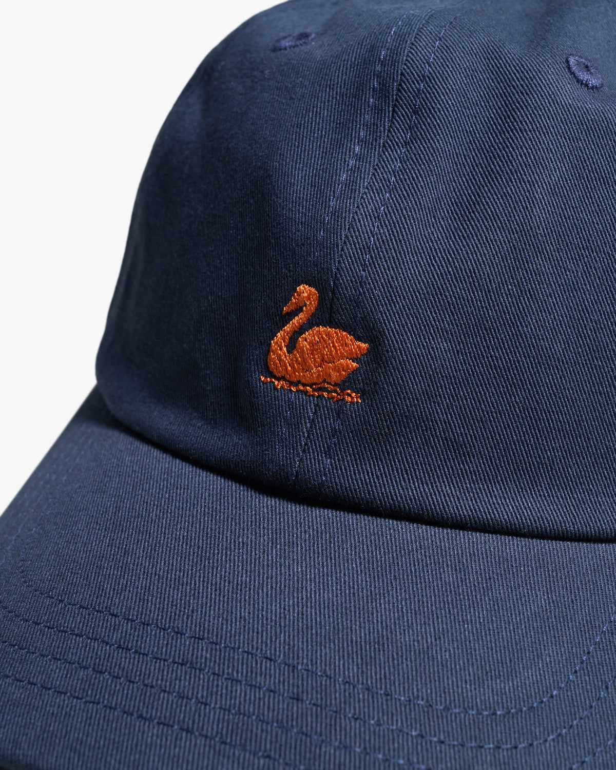 Merz b. Schwanen CAP01 Swan Logo Cap - Night Blue / Nut