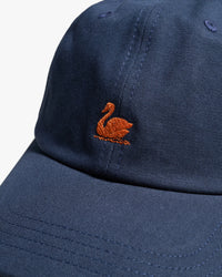 Merz b. Schwanen CAP01 Swan Logo Cap - Night Blue / Nut