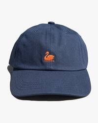 Merz b. Schwanen CAP01 Swan Logo Cap - Night Blue / Nut