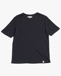 Merz b. Schwanen Good Basics CASHTEE01 Premium Cotton & Cashmere Tee - Deep Black
