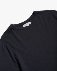 Merz b. Schwanen CASHTEE01 Premium Cotton & Cashmere Tee - Deep Black