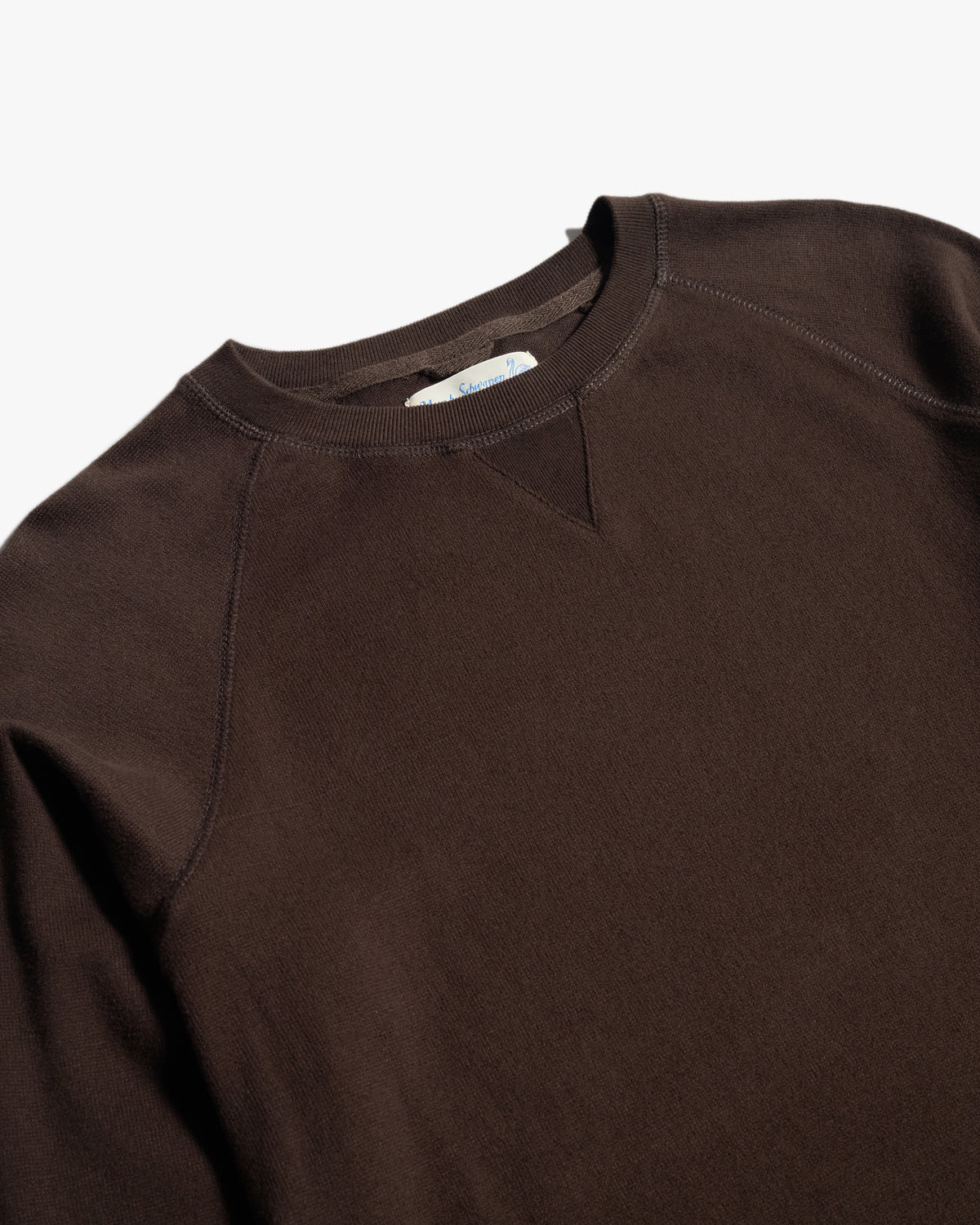Merz b. Schwanen EASYCREW01 Relaxed Fit Sweatshirt - Espresso | Merz b. Schwanen Sweaters & Knitwear | Jeanstore