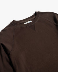 Merz b. Schwanen EASYCREW01 Relaxed Fit Sweatshirt - Espresso | Merz b. Schwanen Sweaters & Knitwear | Jeanstore