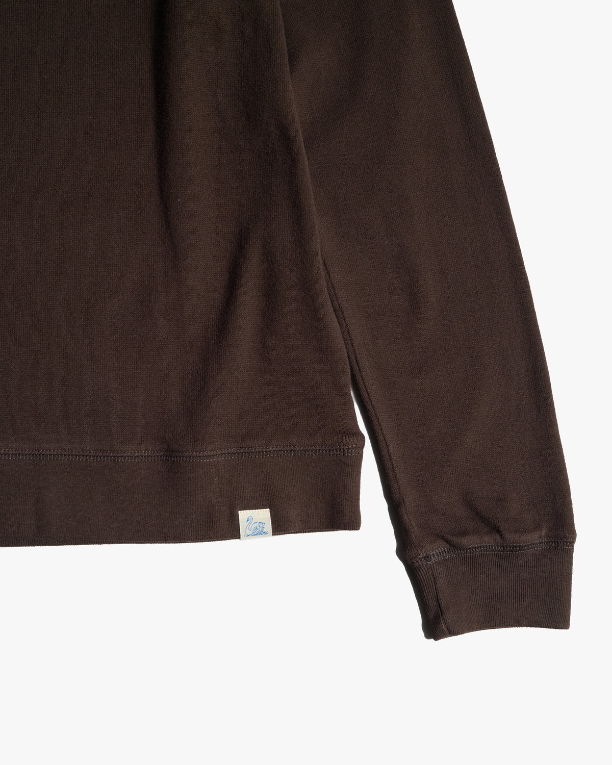 Merz b. Schwanen EASYCREW01 Relaxed Fit Sweatshirt - Espresso | Merz b. Schwanen Sweaters & Knitwear | Jeanstore