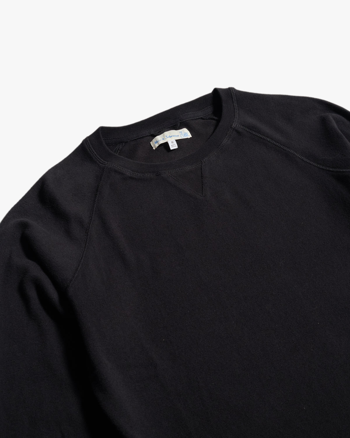 Merz b. Schwanen EASYCREW01 Relaxed Fit Sweatshirt - Deep Black