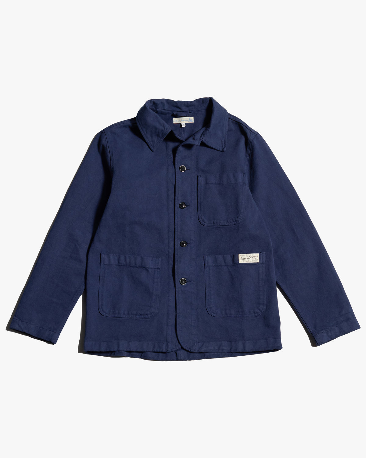 Merz b. Schwanen JKT05 Workers Cotton Twill Jacket - Ink Blue | Merz b. Schwanen Jackets & Coats | Jeanstore