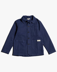 Merz b. Schwanen JKT05 Workers Cotton Twill Jacket - Ink Blue | Merz b. Schwanen Jackets & Coats | Jeanstore