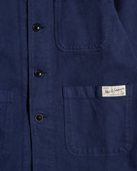 Merz b. Schwanen JKT05 Workers Cotton Twill Jacket - Ink Blue | Merz b. Schwanen Jackets & Coats | Jeanstore