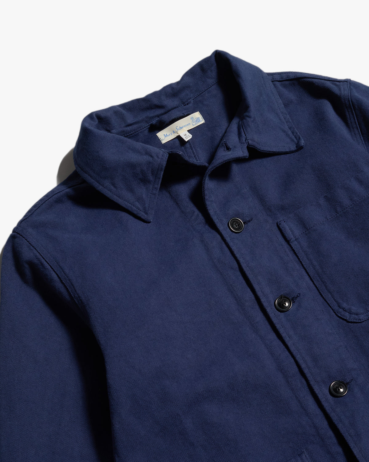 Merz b. Schwanen JKT05 Workers Cotton Twill Jacket - Ink Blue | Merz b. Schwanen Jackets & Coats | Jeanstore