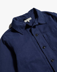 Merz b. Schwanen JKT05 Workers Cotton Twill Jacket - Ink Blue | Merz b. Schwanen Jackets & Coats | Jeanstore
