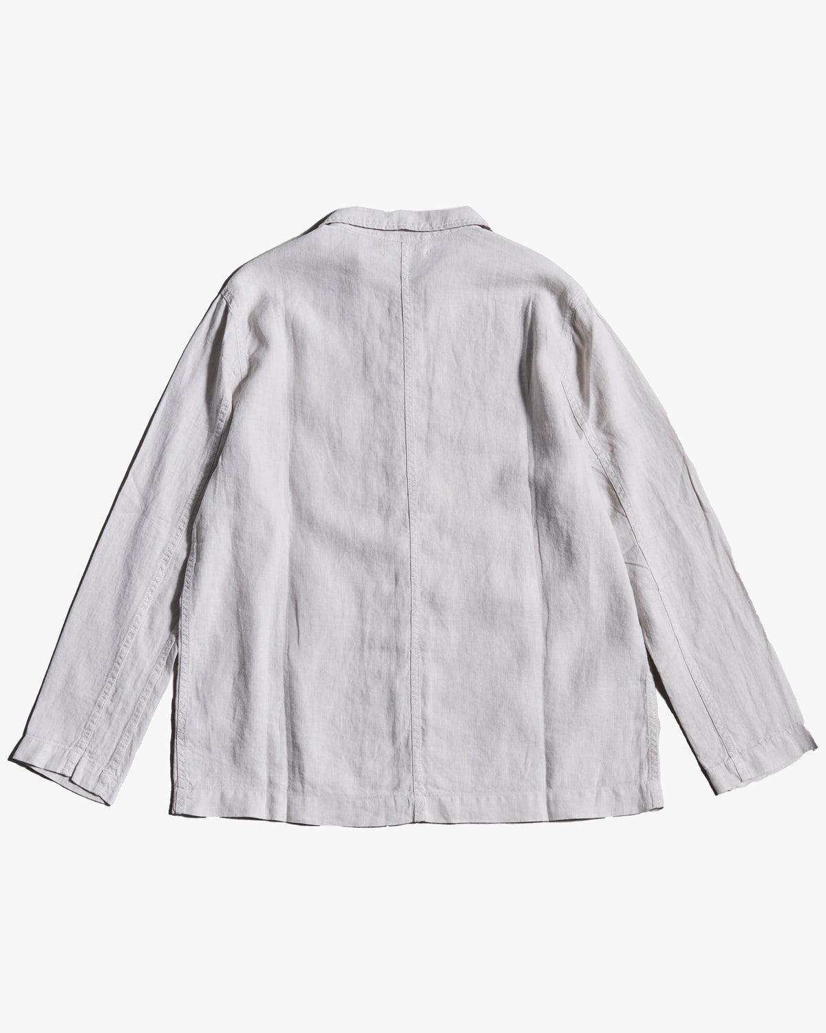Merz b. Schwanen JKT05LI Workers Linen Jacket - Light Stone